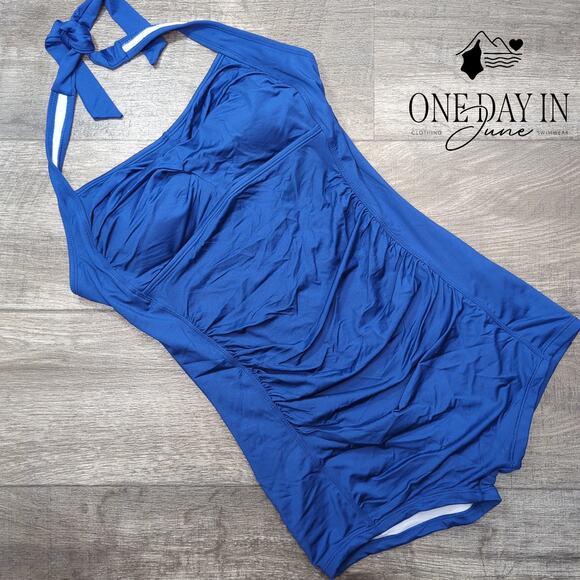 Ekouaer Halter One Piece Swimsuit Size L - Picture 3 of 6